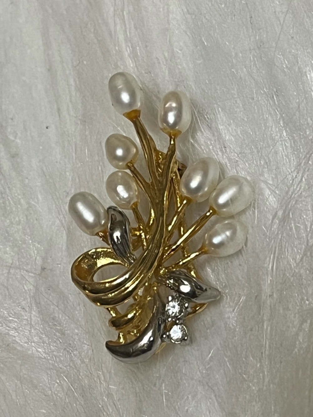 Pearl Spray Brooch